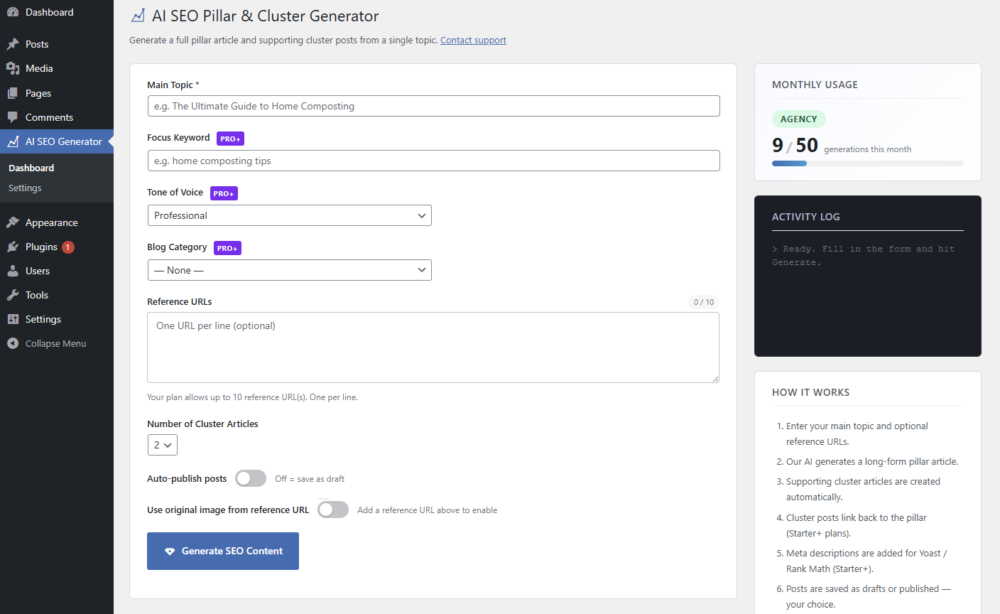 License management and tier enforcement flow